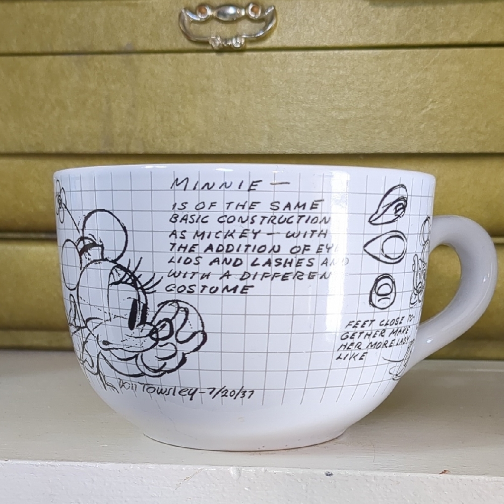 Disney Minnie Mouse Sketch Mug - White